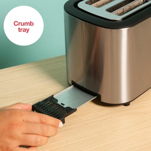 Toaster Solac Buon Giorno Mini Inox, 870W, 2 felii, gri - Img 5