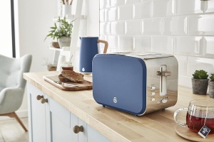 Toaster Swan Nordic pentru 2 felii, 6 niveluri de rumenire, inox, albastru mat - Img 3