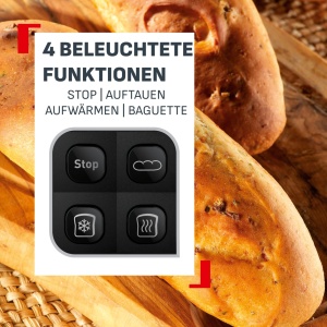 Toaster Tefal Element TL430811, inoxnegru, 4 functii, brat de ridicare - Img 5