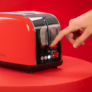 Toaster vertical Cecotec Toastin Time 850 Red, 850W, inox, sloturi largi - Img 6