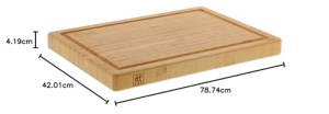 Tocator bambus ZWILLING 1001393, 42 x 31 cm, cu saftrila, utilizare dubla - Img 8