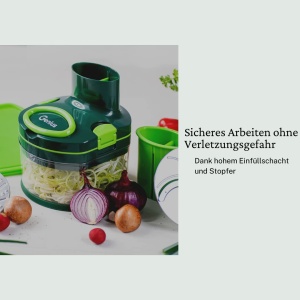 Tocator de legume Genius Nicer Dicer Pegasus Deluxe 20 piese, verde - Img 3