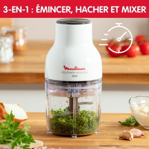 Tocator electric Moulinex DJ5201 3-in-1 300W 04L lame din inox - Img 3