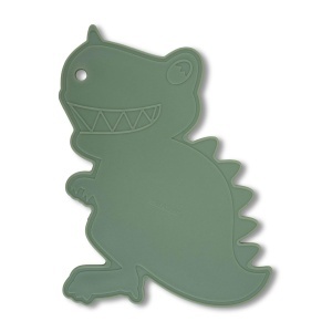 Tocator Fackelmann Dino 23x23 cm Polipropilena Verde cu gri Cu sant pentru lichide