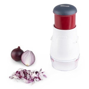 Tocator legume Zyliss Zick Zick 2, Plasticotel inoxidabil, AlbRosu, cu 5 ani garantie - Img 4