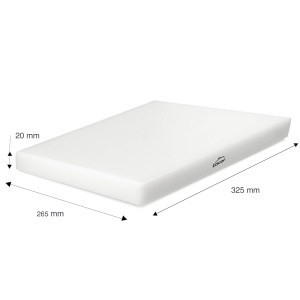 Tocator profesional Lacor 60405 polietilena antiderapant 325x265 cm alb - Img 2