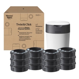 Tommee Tippee Twist Click Windeleimer Alb Sistem Avansat de Eliminare a Scutecelor