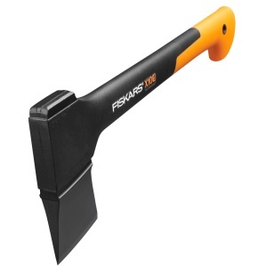 Topor universal Fiskars X10-S 44 cm otel de inalta calitate maner din plastic ranforsat negruportocaliu - Img 5