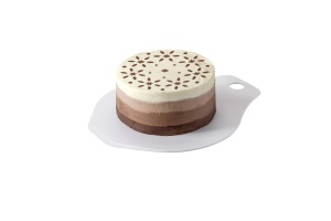 Tortener Dr. Oetker 36 cm, plastic alb, pentru decorare si transportare - Img 3