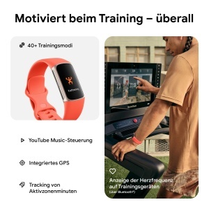 Tracker de activitate Google Fitbit Charge 6 cu GPS, 7 zile autonomie, 6 luni Premium - Img 3