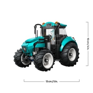 Tractor LEGO City 60498 pentru copii, 204 piese, culoare turcoaz - Img 8
