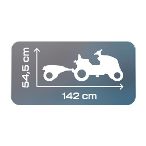 Tractor pentru copii Smoby Farmer XL Verde cu remorca, scaun ajustabil, claxon - Img 6
