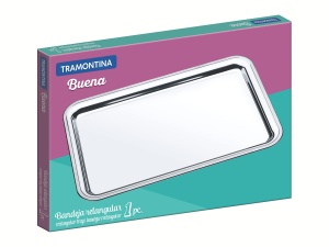 Tramontina Buena Serviertablett 61712-480 Tava din inox 49 x 33 cm rezistenta si usor de curatat - Img 5