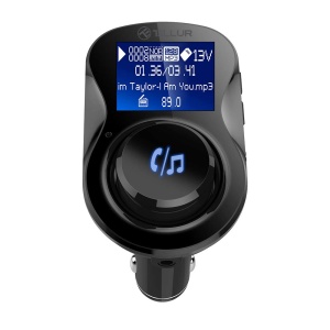 Transmitator FM Bluetooth Tellur FMT-B3, Negru, 2 USB, Micro SD