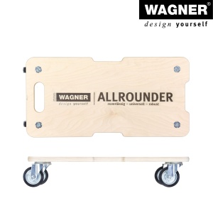 Transportroller WAGNER MM 1327, 300 kg, 59 x 29 cm, cu roti din cauciuc - Img 8
