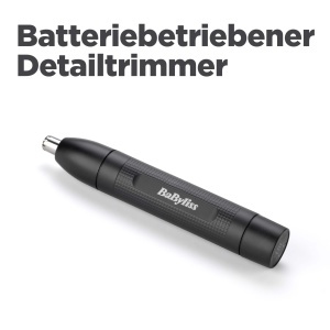 Trimmer BaByliss E650E Nas si Urechi Sistem 2 Lame Negru - Img 2