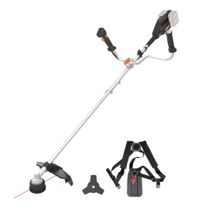 Trimmer cu acumulator WORX WG084E.9, 40V, motor fara perii, 38 cm diametru taiere