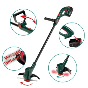 Trimmer de gazon pentru copii Theo Klein Bosch Easy Cut, cu sunet si lumina, 80 cm - Img 3
