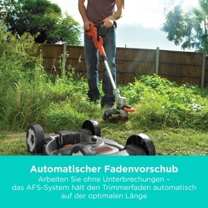 Trimmer de gradina BLACKDECKER STC1820CM-QW, 18V, 3-in-1, Usor, Fara Cablu - Img 7