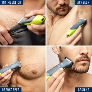 Trimmer Intim Veet Men - Rasierer pentru Intimbra, 100 waterproof, acumulator USB - Img 2