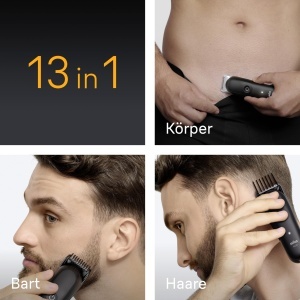 Trimmer Multifunctional Braun All-in-One Series 5, 13-in-1, 120 min autonomie, negru - Img 3