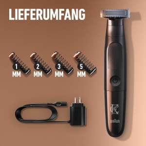 Trimmer pentru barba King C. Gillette Style Master, kabellos, waterproof, 4 kammaufsaetze - Img 6