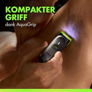 Trimmer pentru corp si zona intima GilletteLabs i7, tehnologie SkinFirst, negruverde - Img 6
