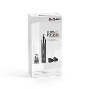 Trimmer pentru nas, urechi si sprancene BaByliss Super-X E116E, metal, 3-in-1, baterii - Img 6