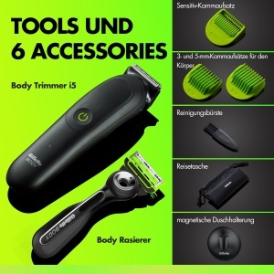Trimmer si Rasierer GilletteLabs i5 pentru Barbati, 3 Kame, Design Waterproof - Img 7