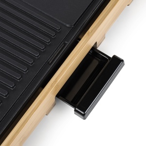 Tristar BP-2641 Gratar combinat XL din bambus cu teppanyaki-51 x 25,4 cm - Img 5