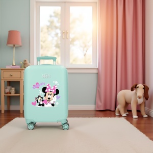 Troller copii Disney Minnie Figaro, 33L, 4 roti, ABS - Img 3