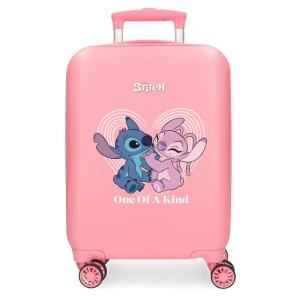 Troller Disney Stitch cu 4 roti, 33x50x20 cm, material ABS