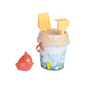 Trolley pentru nisip Smoby Life cu eimer si accesorii, 42 materiale reciclate - Img 2