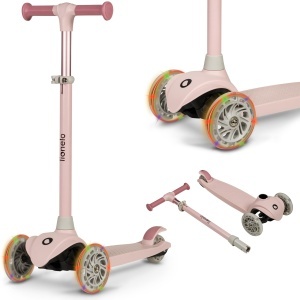 Trotineta pentru copii LIONELO Jessy Premium cu roti LED, 3 ani - 50 kg