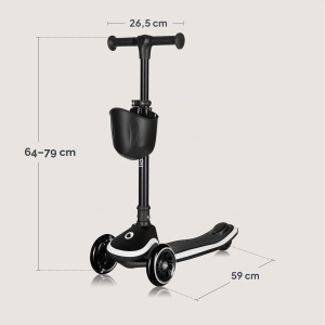 Trotineta pentru copii Lionelo Mey, 3 roti, LED, 50 kg, ajustabila - Img 9