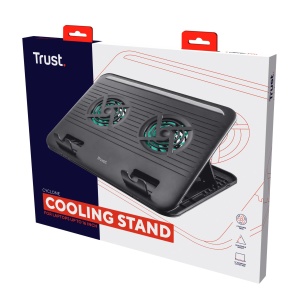 Trust Cyclone Laptop Cooler Stand pentru laptopuri de 16 inch, 8 trepte reglabile, suport de racire pentru notebook, USB Operation Cooling Pad cu 2 ventilatoare pentru notebook, netbook, MacBook - negru - Img 9