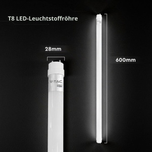 Tuburi LED V-TAC T8 G13, 60 cm, 9W, 850 Lumen, Warmwei 3000K - Img 4