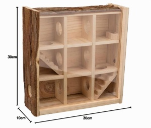 Turn de joaca pentru rozatoare Trixie 61709, 30 x 30 x 10 cm, cu 9 camere - Img 5
