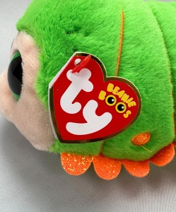 Ty Beanie Boos Pilar Jucarie Plus 15 cm Verde cu Ochi Stralucitori - Img 5