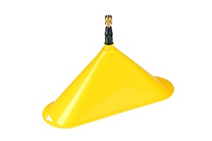 Umbrela spray GLORIA tip 270 | Accesorii pentru pulverizator de gradina | Ombrila de pulverizare cu duza de pulverizare plata | pentru pulverizare precisa | 11,5 x 33,5 cm
