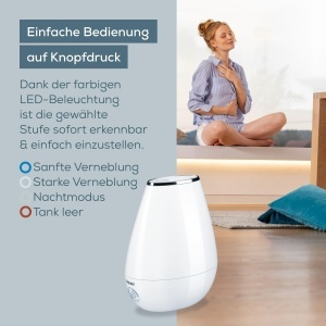 Umidificator Beurer LB 37, 2L, 200 mlh, alb - Img 3