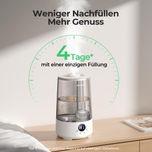 Umidificator Homvana H101 36L SilentSpray Tehnologie 16dB Aromaterapie Gri - Img 4