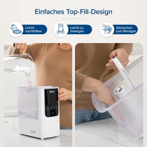 Umidificator Inteligent Levoit OasisMist, 4.5L, 550 mlh, Alb - Img 7