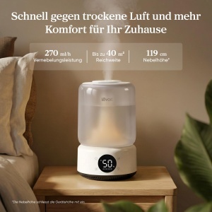 Umidificator Levoit Smart, 4.2 L, umiditate reglabila, lumina de noapte - Img 2