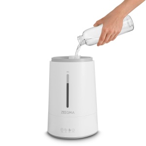 Umidificator ZEEGMA Vers IONI cu functie de ionizare a aerului si aromaterapie, 260 ml/h, Higrometru, Senzor de umiditate, Temporizator integrat, 4 moduri de umidificare, Eficient energetic - Img 7