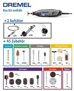 Unealta rotativa Dremel 4250, 175 W, cu 45 accesorii si control variabil al vitezei - Img 3