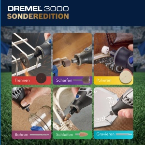 Unelte multifunctionale Dremel 3000 Champion, 130 W, 33.000 RPM, cu 25 accesorii - Img 6