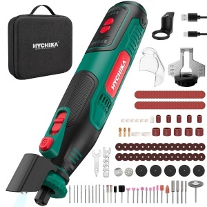 Unelte rotative HYCHIKA 8V, 2.0Ah, 145 piese, viteza variabila 30000 RPM