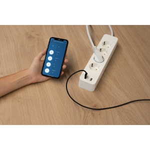 UNITEC 30798 WIFI Priza 4x2 | Prize inteligente Wi-Fi cu temporizator | Masurarea costurilor energiei | Control vocal si APP | Cu 2 iesiri USB - Img 7