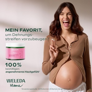 Unt pentru corp Weleda Mama 150ml, vegan, hidratant, pentru prevenirea vergeturilor - Img 4